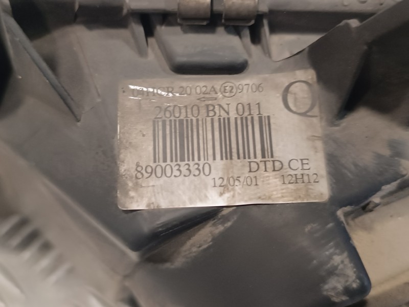 Recambio de faro derecho para nissan almera (n16/e) 1.5 16v cat referencia OEM IAM 26010BN011  89003330
