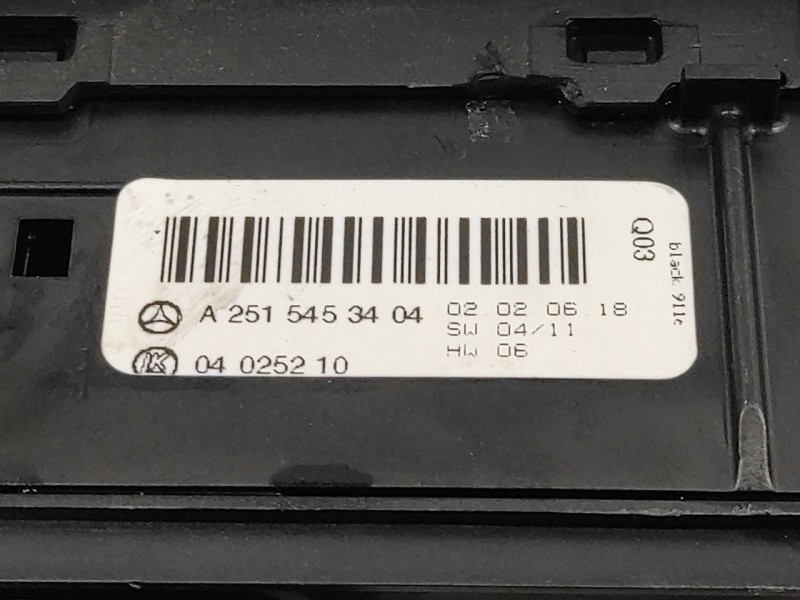 Recambio de mando luces para mercedes-benz clase r (w251) 3.0 cdi cat referencia OEM IAM A2515453404  04025210