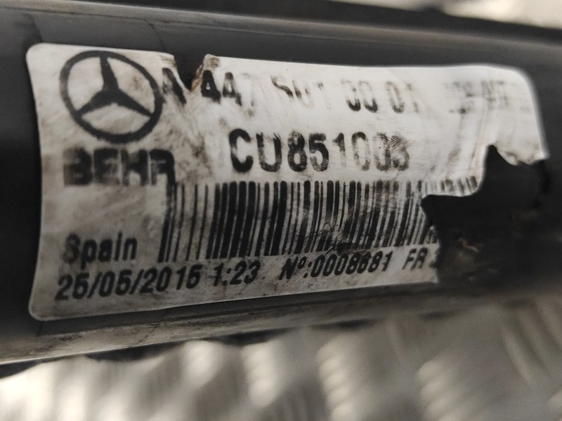 Recambio de radiador agua para mercedes-benz vito tourer (447) 2.1 cdi cat referencia OEM IAM A4475010001  