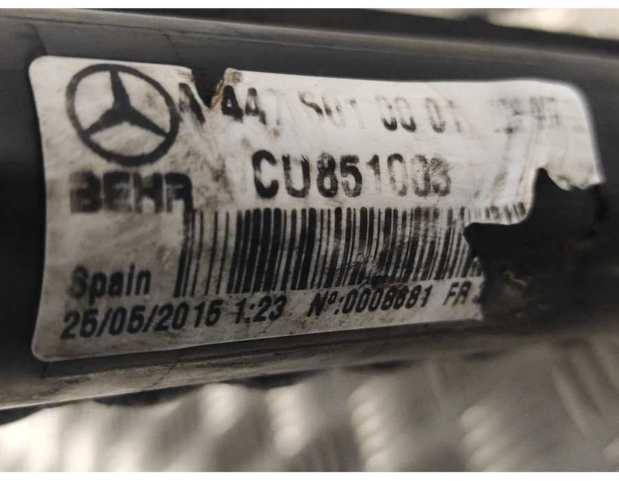 Recambio de radiador agua para mercedes-benz vito tourer (447) 2.1 cdi cat referencia OEM IAM A4475010001  