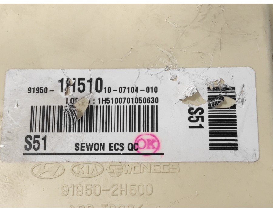 Recambio de caja reles / fusibles para kia cee´d 1.6 crdi cat referencia OEM IAM 919501H51010 919502H500 919501H5101007104010