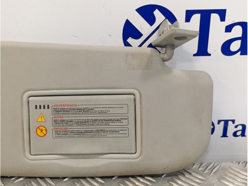 Recambio de parasol derecho para nissan qashqai (j10) 2.0 dci turbodiesel cat referencia OEM IAM   