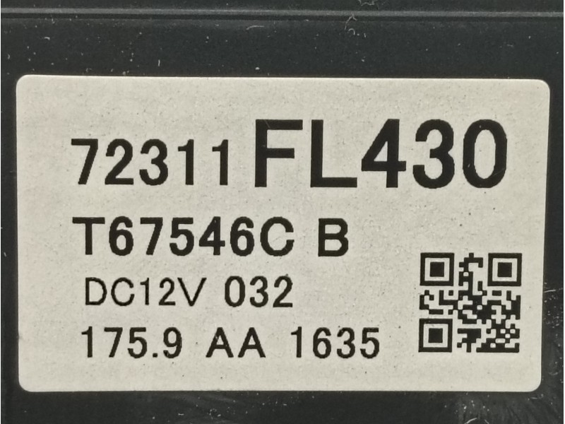 Recambio de mando climatizador para subaru xv (g5) sport plus referencia OEM IAM 72311FL430  