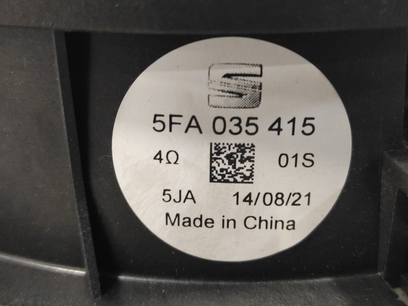 Recambio de altavoz para cupra formentor km (fm6) referencia OEM IAM 5FA035415  