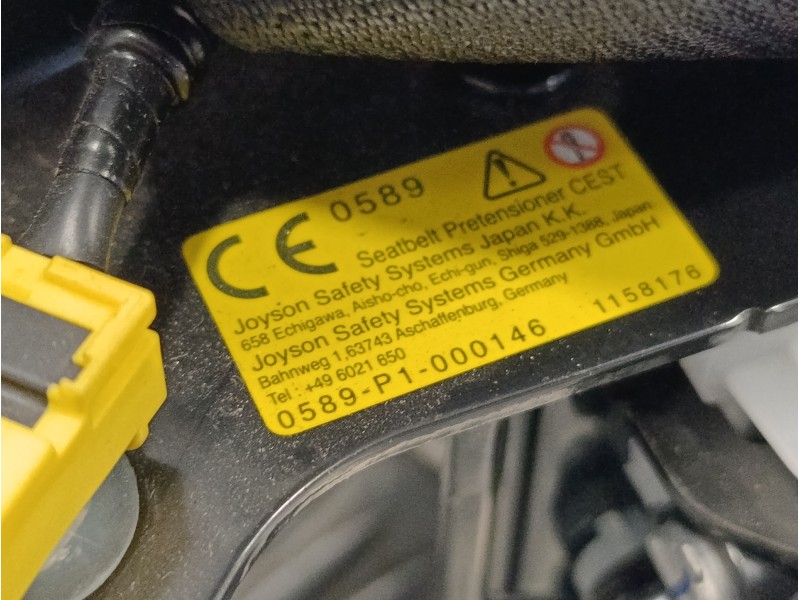 Recambio de cinturon seguridad trasero izquierdo para subaru xv (g5) sport plus referencia OEM IAM 0589P1000146  
