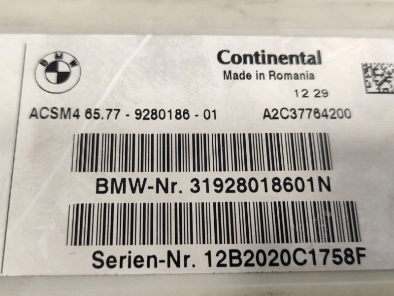 Recambio de modulo electronico para bmw serie 5 lim. (f10) referencia OEM IAM 31928018601N ACSM46577 A2C37764200