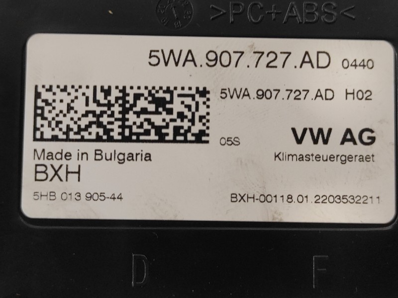Recambio de modulo electronico para cupra formentor km (fm6) referencia OEM IAM 5WA907727AD 22129001 5HB01390544