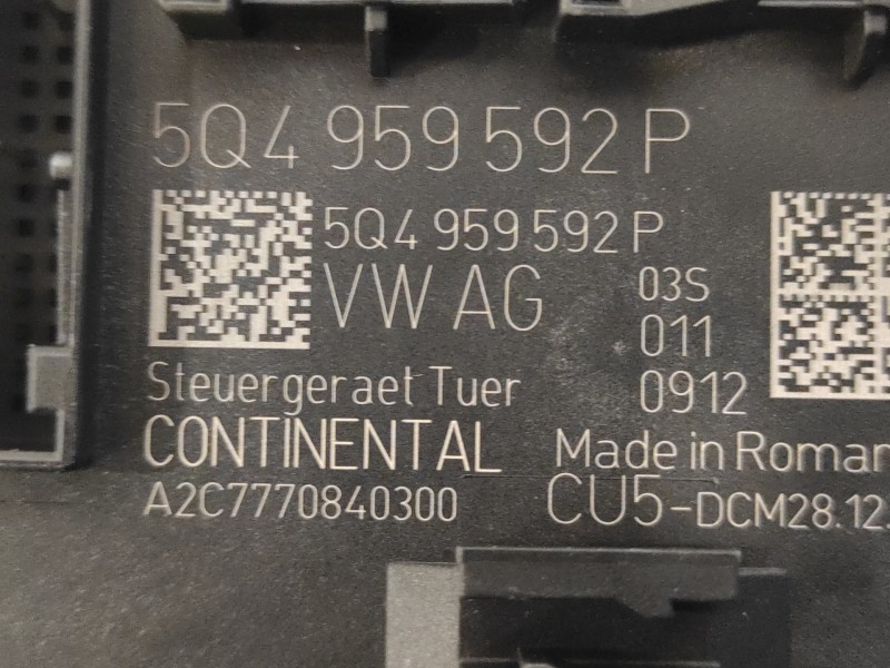 Recambio de modulo confort para cupra formentor km (fm6) referencia OEM IAM 5Q4959592P CU5DCM28 A2C7770840300