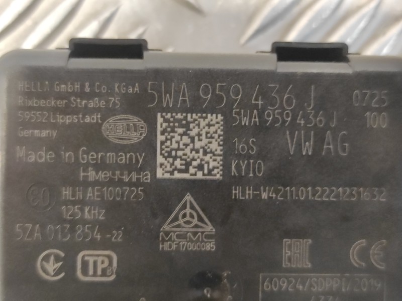 Recambio de modulo electronico para cupra formentor km (fm6) referencia OEM IAM 5WA959436J  5ZA013854