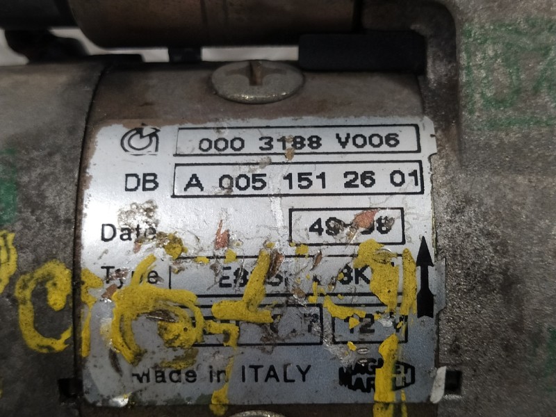 Recambio de motor arranque para smart micro compact car 600cc referencia OEM IAM 0003188V006  A0051512601