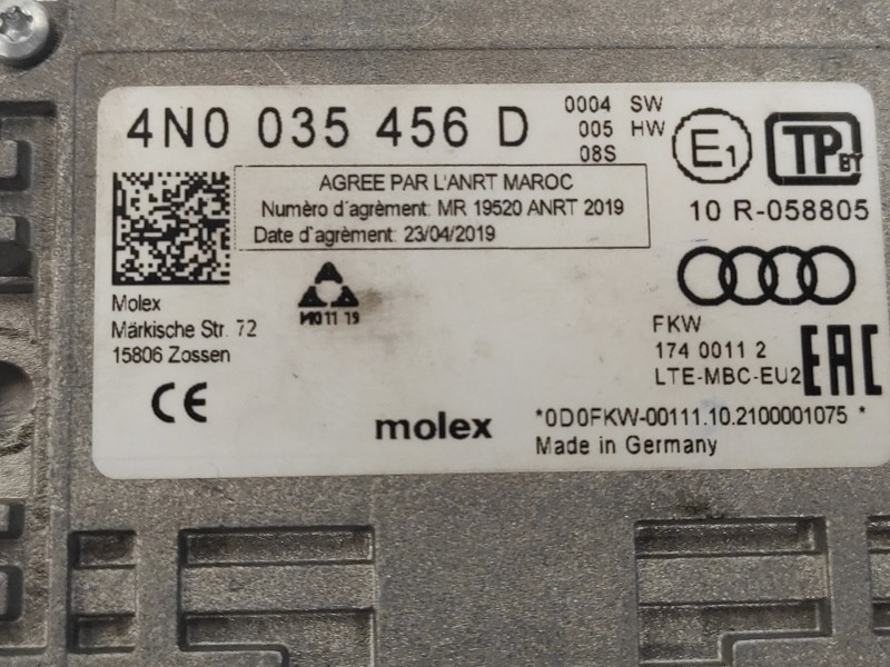 Recambio de amplificador de antena para cupra formentor km (fm6) referencia OEM IAM 4N0035456D  