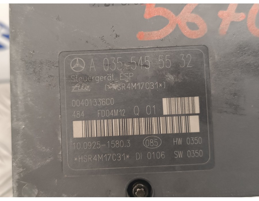Recambio de abs para mercedes-benz clase slk (w171) roadster 1.8 cat referencia OEM IAM A0054313612 10092515803 10020404374