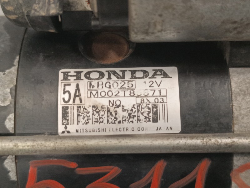 Recambio de motor arranque para honda civic berlina 5 (fk) 2.2 ctdi referencia OEM IAM M002T85871  MHG025