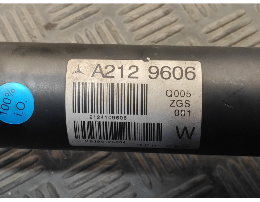 Recambio de transmision central para mercedes-benz clase e (w212) lim. 3.0 cdi cat referencia OEM IAM A2129606  