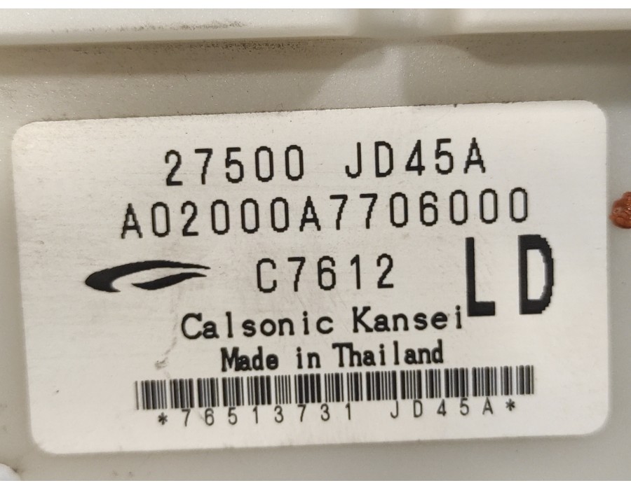 Recambio de mando climatizador para nissan qashqai (j10) 2.0 dci turbodiesel cat referencia OEM IAM 27500JD45A  A02000A7706000