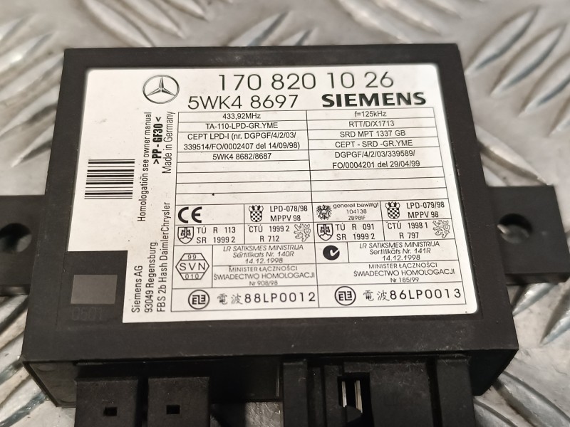 Recambio de modulo electronico para mercedes-benz clase slk (w170) roadster 3.2 cat referencia OEM IAM 5WK48697  1708201026