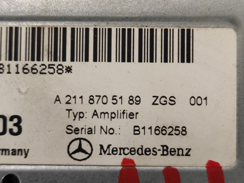 Recambio de modulo electronico para mercedes-benz clase e (w212) lim. 3.0 cdi cat referencia OEM IAM A2118705189  