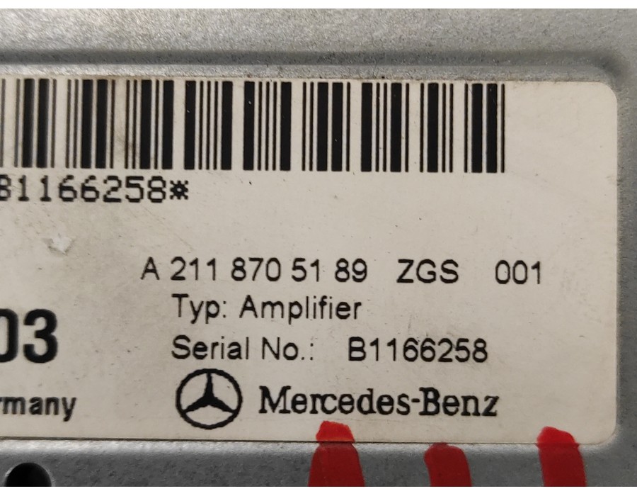 Recambio de modulo electronico para mercedes-benz clase e (w212) lim. 3.0 cdi cat referencia OEM IAM A2118705189  