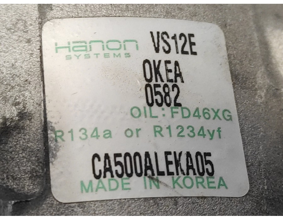Recambio de compresor aire acondicionado para hyundai i20 active 1.0 tgdi cat referencia OEM IAM CA500ALEKA05  VS12E