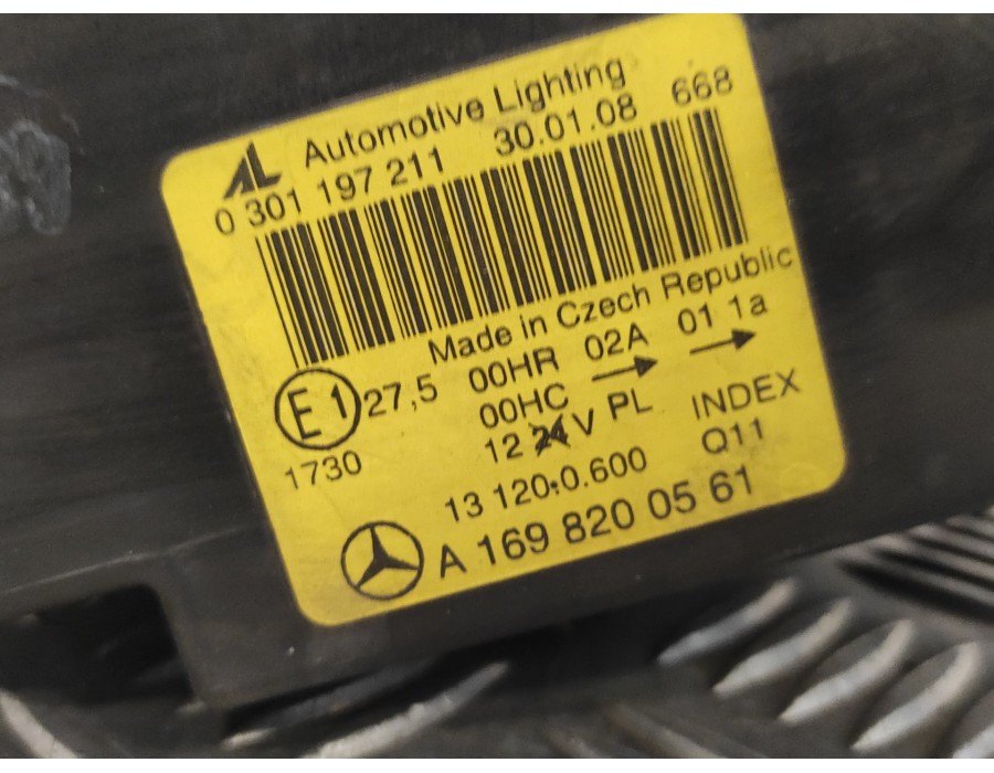 Recambio de faro izquierdo para mercedes-benz clase a (w169) 2.0 cdi cat referencia OEM IAM A1698200561  0301197211