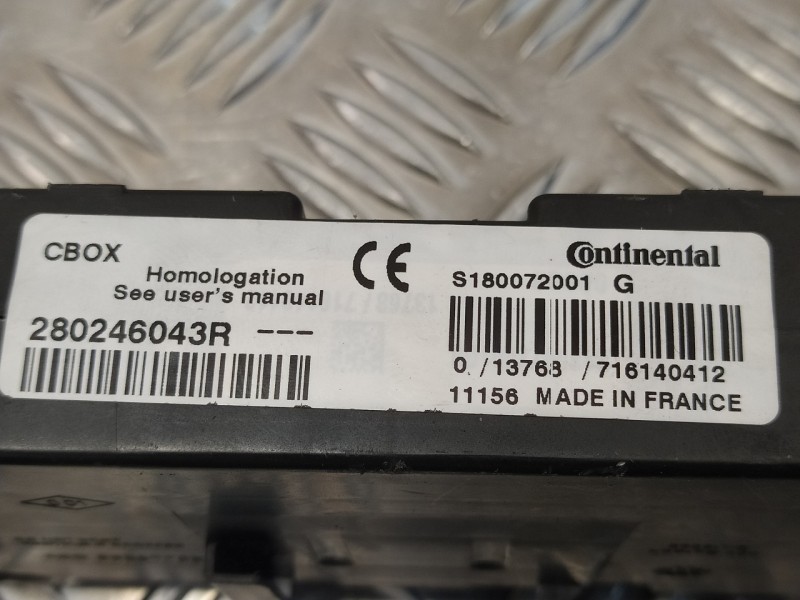 Recambio de modulo electronico para renault scenic iii 1.5 dci diesel fap referencia OEM IAM 280246043R A2C53287703 S180072001G