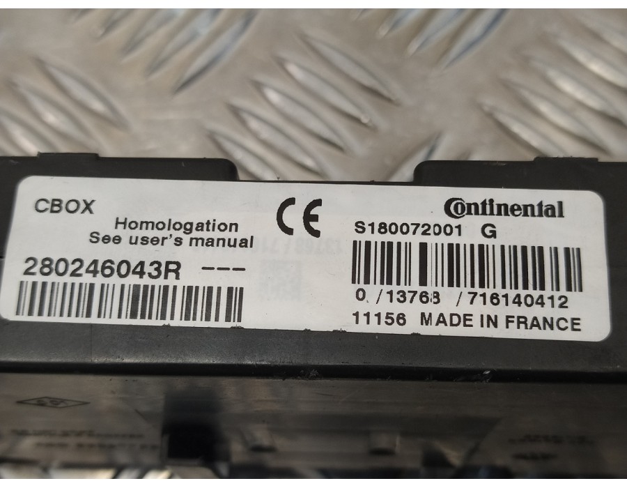 Recambio de modulo electronico para renault scenic iii 1.5 dci diesel fap referencia OEM IAM 280246043R A2C53287703 S180072001G