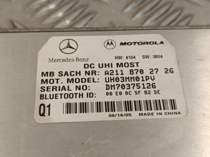 Recambio de modulo electronico para mercedes-benz clase e (w211) berlina referencia OEM IAM A2118702726  UH03MM01PV