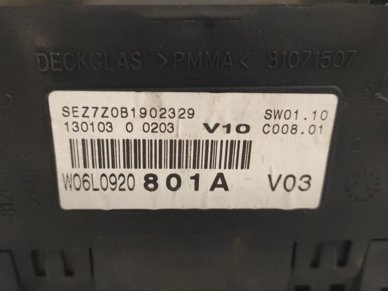 Recambio de cuadro instrumentos para seat ibiza (6l1) 1.9 tdi referencia OEM IAM W06L0920801A  110080104010A