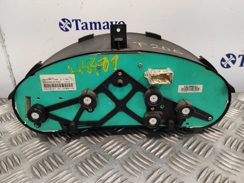 Recambio de cuadro instrumentos para peugeot 206 berlina 1.6 16v cat referencia OEM IAM 9645847180  503000303002