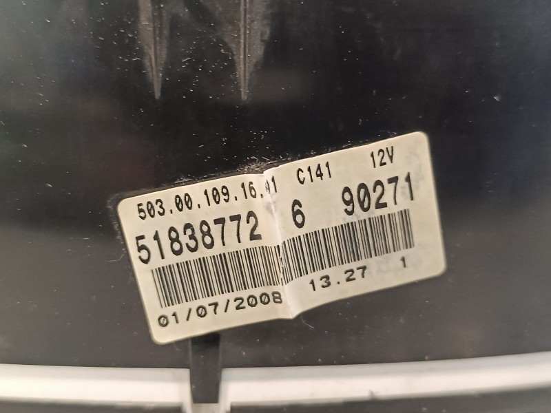 Recambio de cuadro instrumentos para fiat croma (194) 1.9 jtd 16v cat referencia OEM IAM 51838772  503001091601