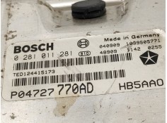 Recambio de centralita motor uce para chrysler voyager (rg) 2.5 crd cat referencia OEM IAM 0281011281 HB5AA0 P04757770AD 2