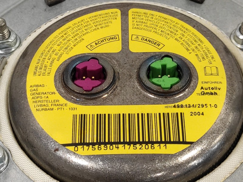 Recambio de airbag delantero izquierdo para volvo s40 berlina 2.4 cat referencia OEM IAM 30615725  601407700