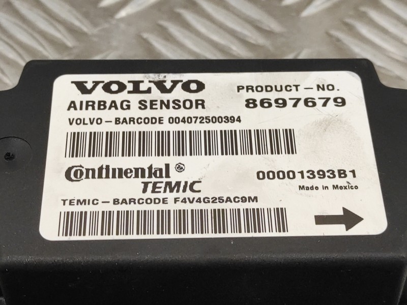Recambio de centralita airbag para volvo s40 berlina 2.4 cat referencia OEM IAM 8697679  00001393B1