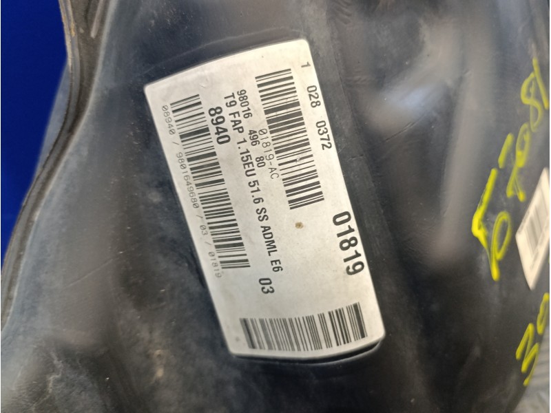 Recambio de deposito combustible para peugeot 308 1.6 blue-hdi fap referencia OEM IAM 9801649680 4050124B 9801649680