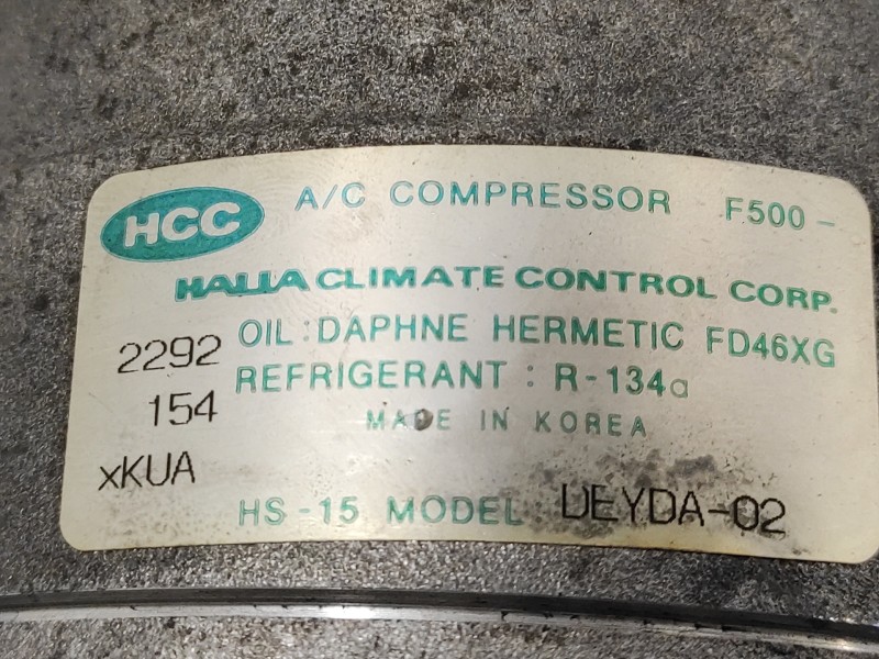 Recambio de compresor aire acondicionado para hyundai matrix (fc) 1.5 crdi cat referencia OEM IAM DEYDA02  