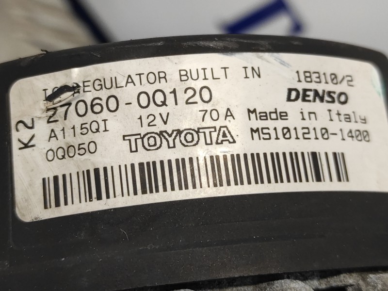 Recambio de alternador para citroën c1 1.0 cat (384f) referencia OEM IAM 270600Q120  