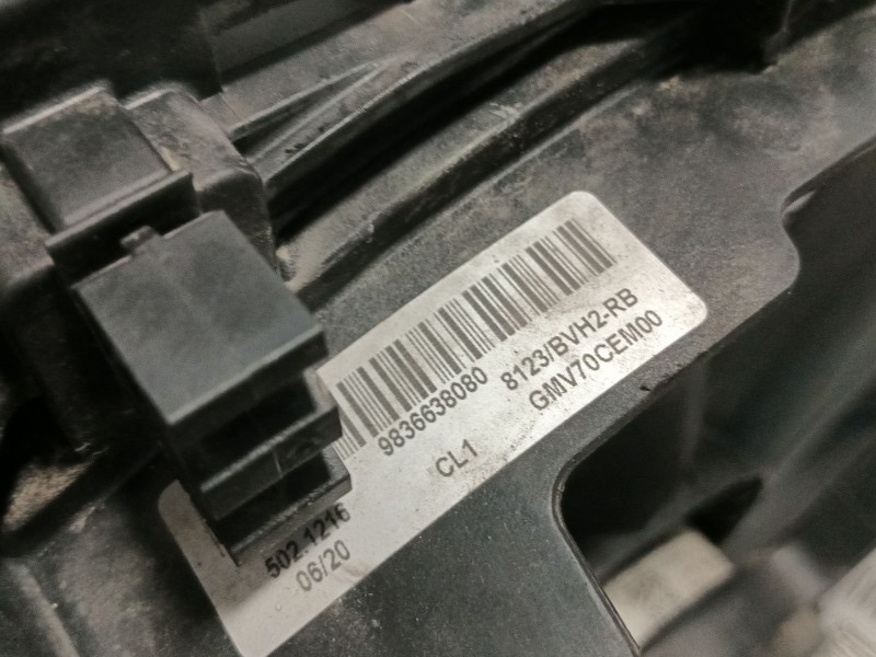 Recambio de electroventilador para opel combo furgoneta/monovolumen (k9) 1.5 d referencia OEM IAM 9836638080  