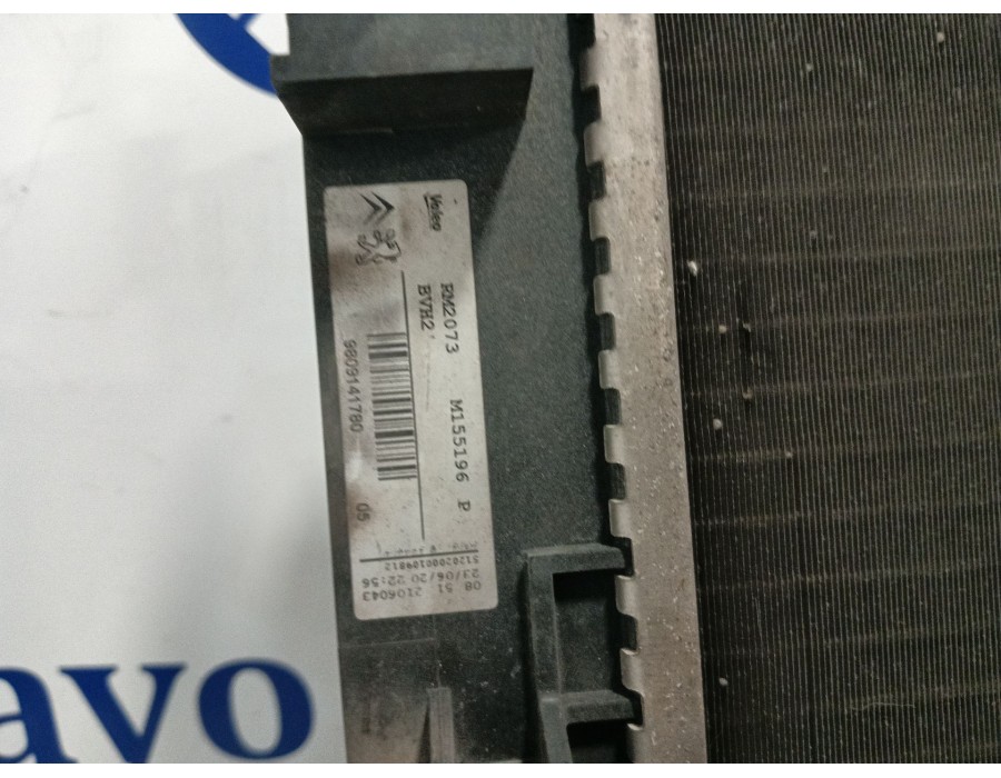 Recambio de radiador agua para opel combo furgoneta/monovolumen (k9) 1.5 d referencia OEM IAM 9809141780  M155196P
