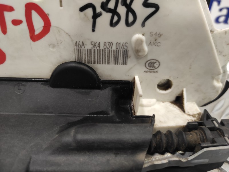 Recambio de cerradura puerta trasera derecha para seat leon (5f1) 1.6 tdi referencia OEM IAM 5K4839016S  