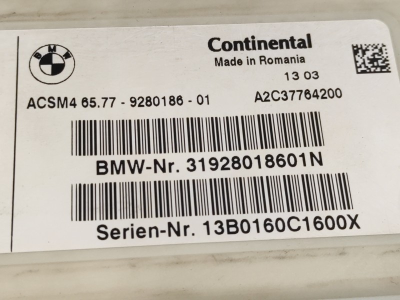 Recambio de modulo electronico para bmw serie 6 coupe (f13) (....) referencia OEM IAM 31928018601N ACSM46577 A2C37764200