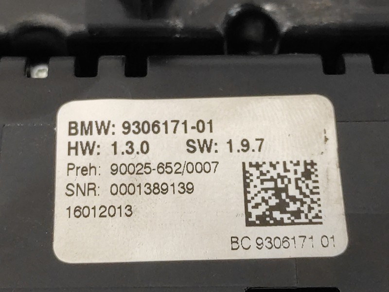 Recambio de mando climatizador para bmw serie 6 coupe (f13) (....) referencia OEM IAM 930617101 16046610 90025652