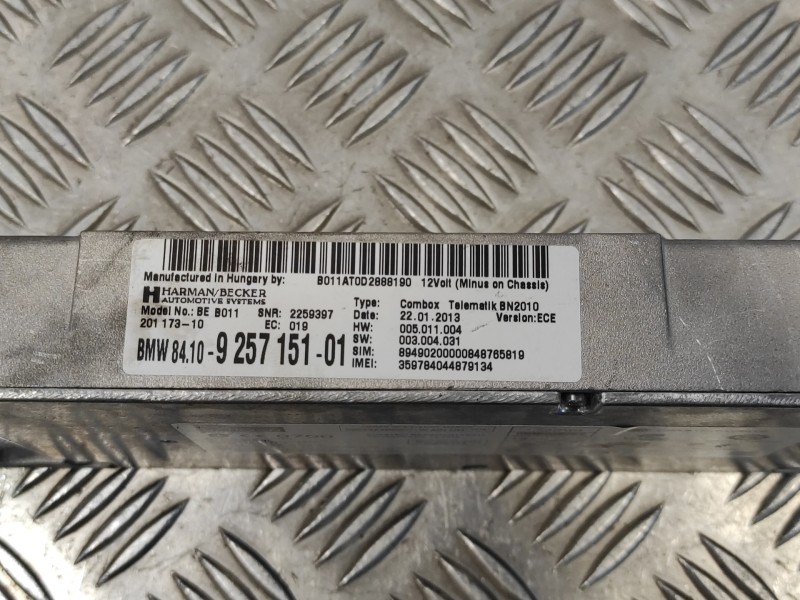 Recambio de modulo electronico para bmw serie 6 coupe (f13) (....) referencia OEM IAM 8410925715101  925715101