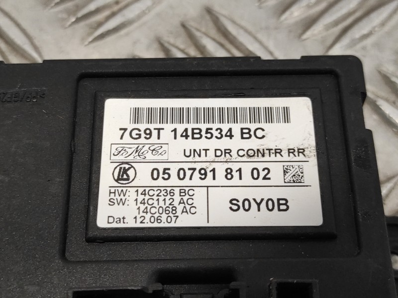 Recambio de modulo confort para land rover freelander (lr2) 2.2 td4 cat referencia OEM IAM 7G9T14B534BC  0507918102