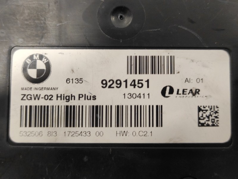 Recambio de modulo electronico para bmw serie 6 coupe (f13) (....) referencia OEM IAM 9291451  ZGW02