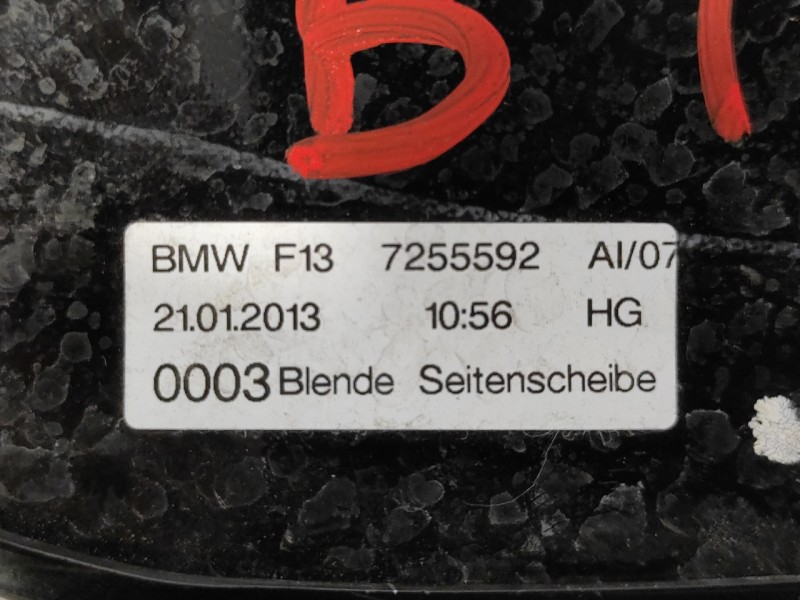 Recambio de moldura para bmw serie 6 coupe (f13) (....) referencia OEM IAM 7255592  7255592AI07