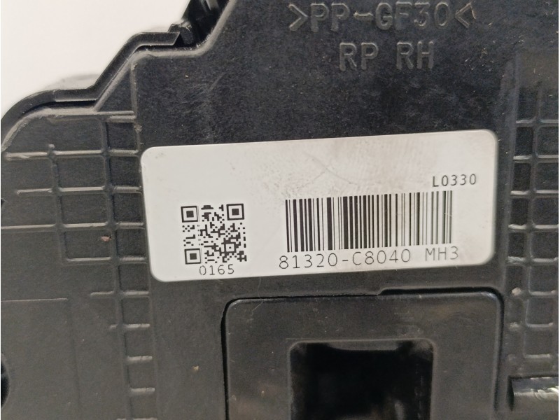 Recambio de cerradura puerta delantera derecha para hyundai i20 1.2 16v cat referencia OEM IAM 81320C8040  