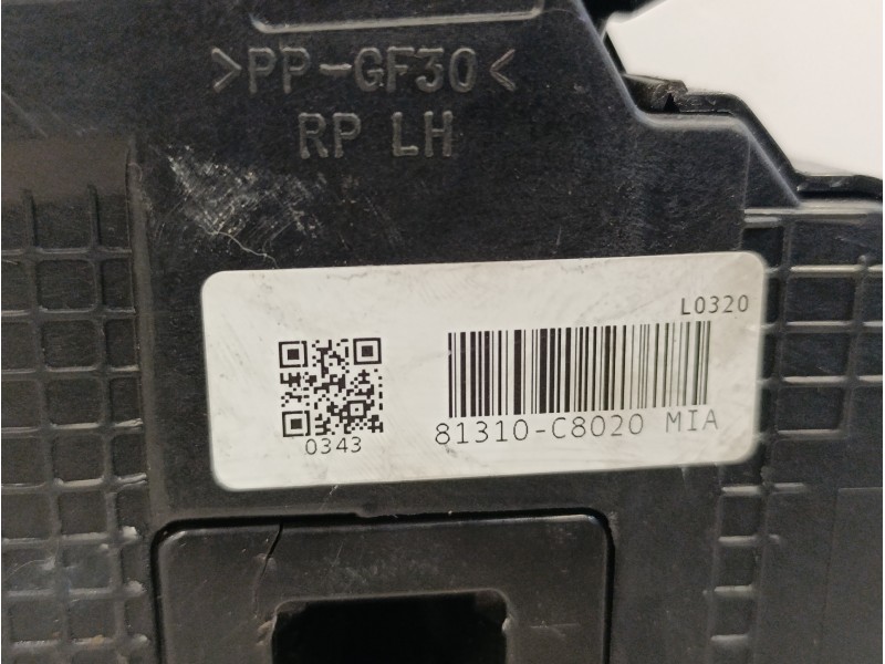 Recambio de cerradura puerta delantera izquierda para hyundai i20 1.2 16v cat referencia OEM IAM 81310C8020  