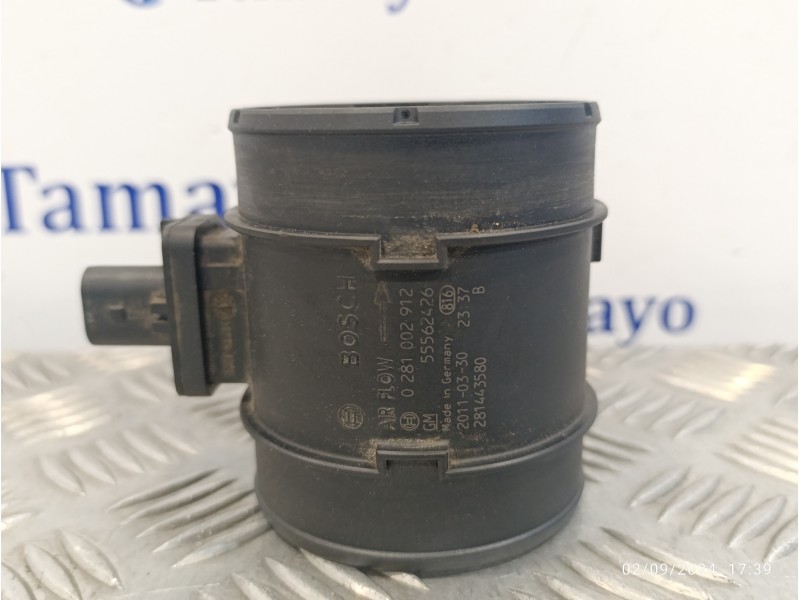 Recambio de caudalimetro para opel astra j lim. 2.0 16v cdti referencia OEM IAM 0281002912  55562426
