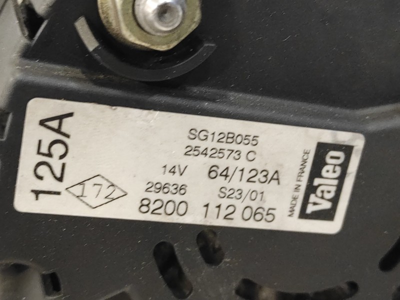 Recambio de alternador para renault laguna ii (bg0) 1.8 cat referencia OEM IAM 8200112065  2542573C