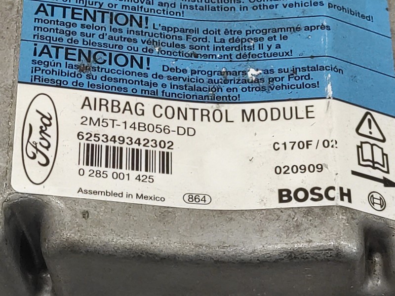 Recambio de centralita airbag para ford focus berlina (cak) 1.8 tdci cat referencia OEM IAM 2M5T14B056DD  